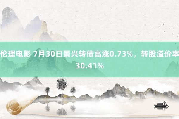 伦理电影 7月30日景兴转债高涨0.73%，转股溢价率30.41%