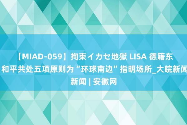 【MIAD-059】拘束イカセ地獄 LISA 德籍东谈主士：和平共处五项原则为“环球南边”指明场所_大皖新闻 | 安徽网